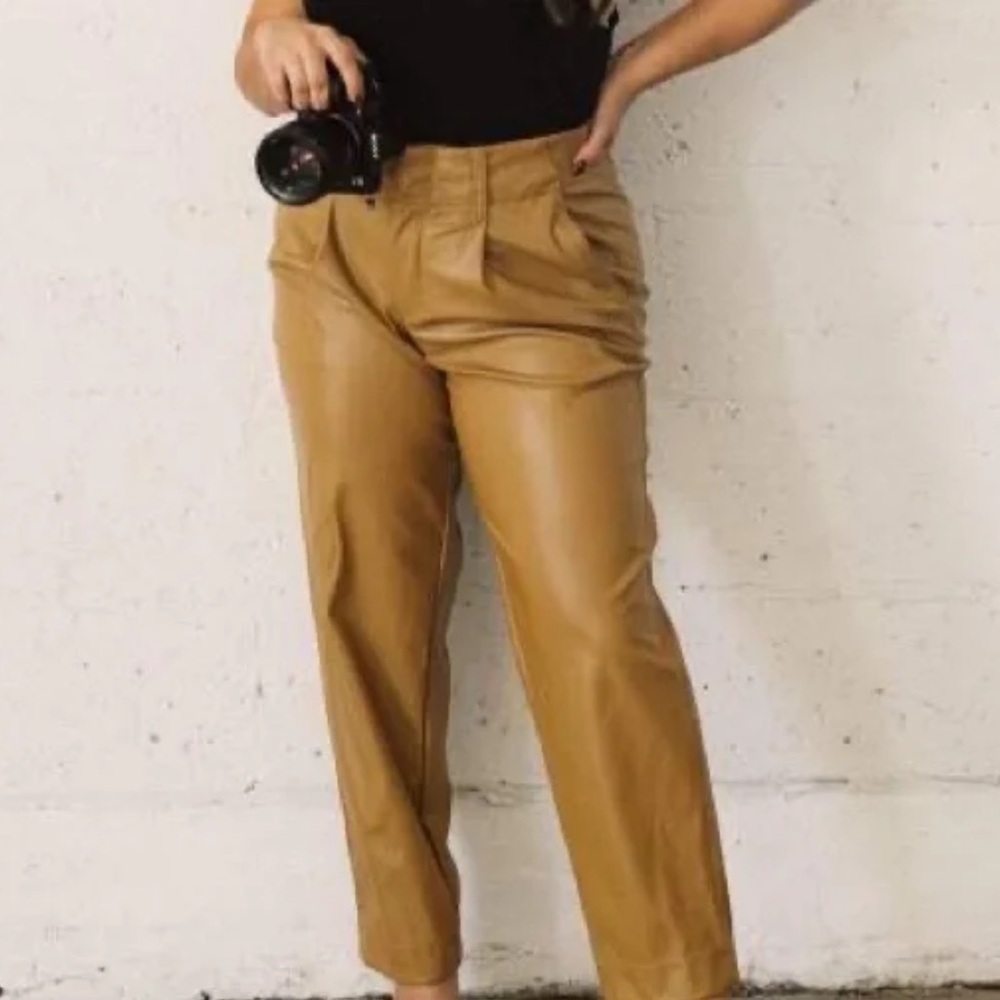 A New Day High Rise Faux Leather Ankle Pants